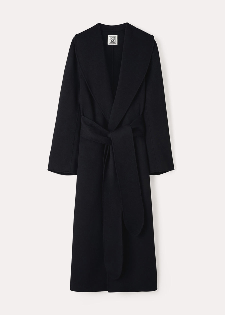 Robe coat black – TOTEME