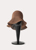 Paper straw hat sun bleached brown