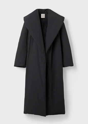 Down robe coat black – TOTEME