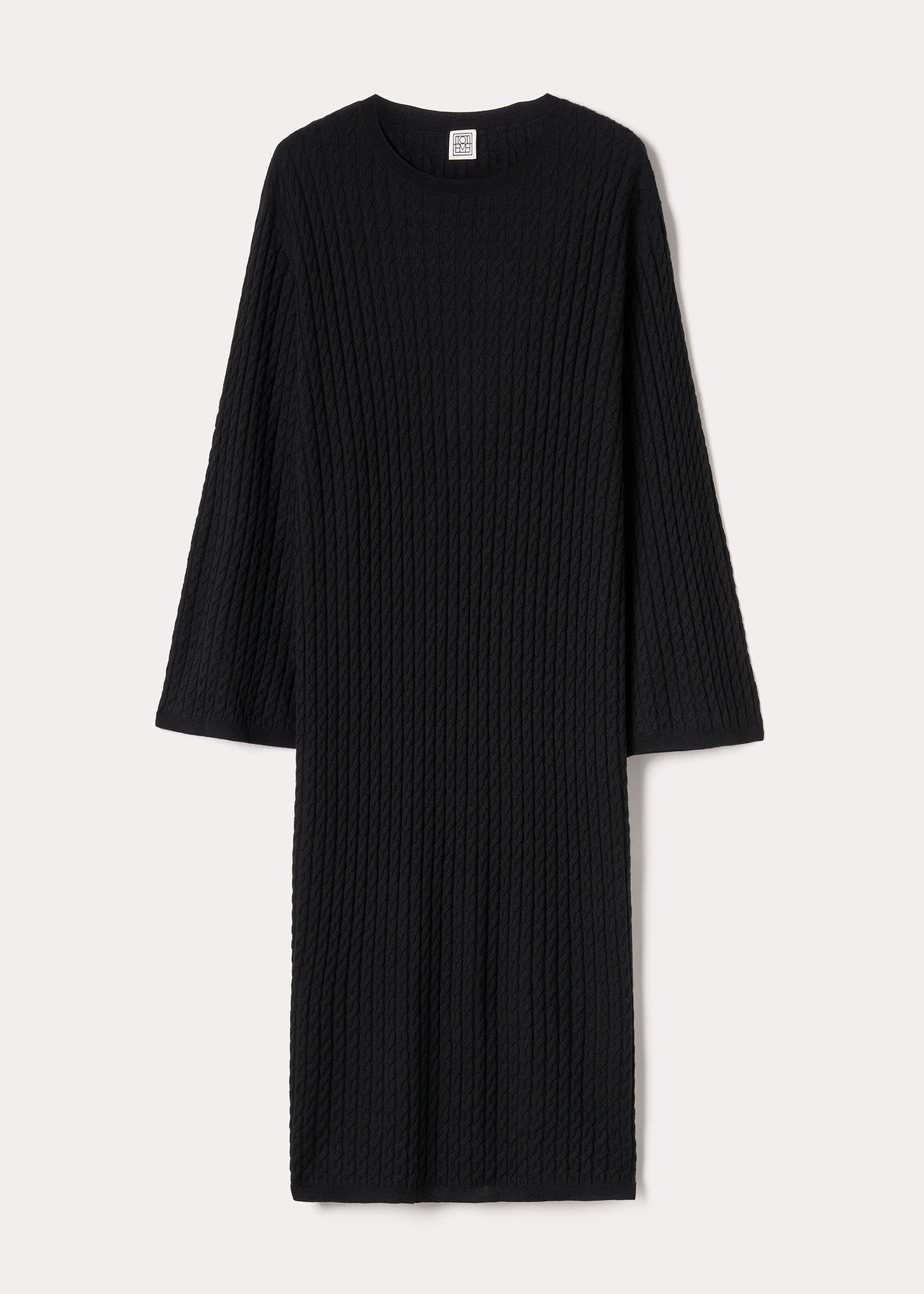 Cable knit dress black – TOTEME